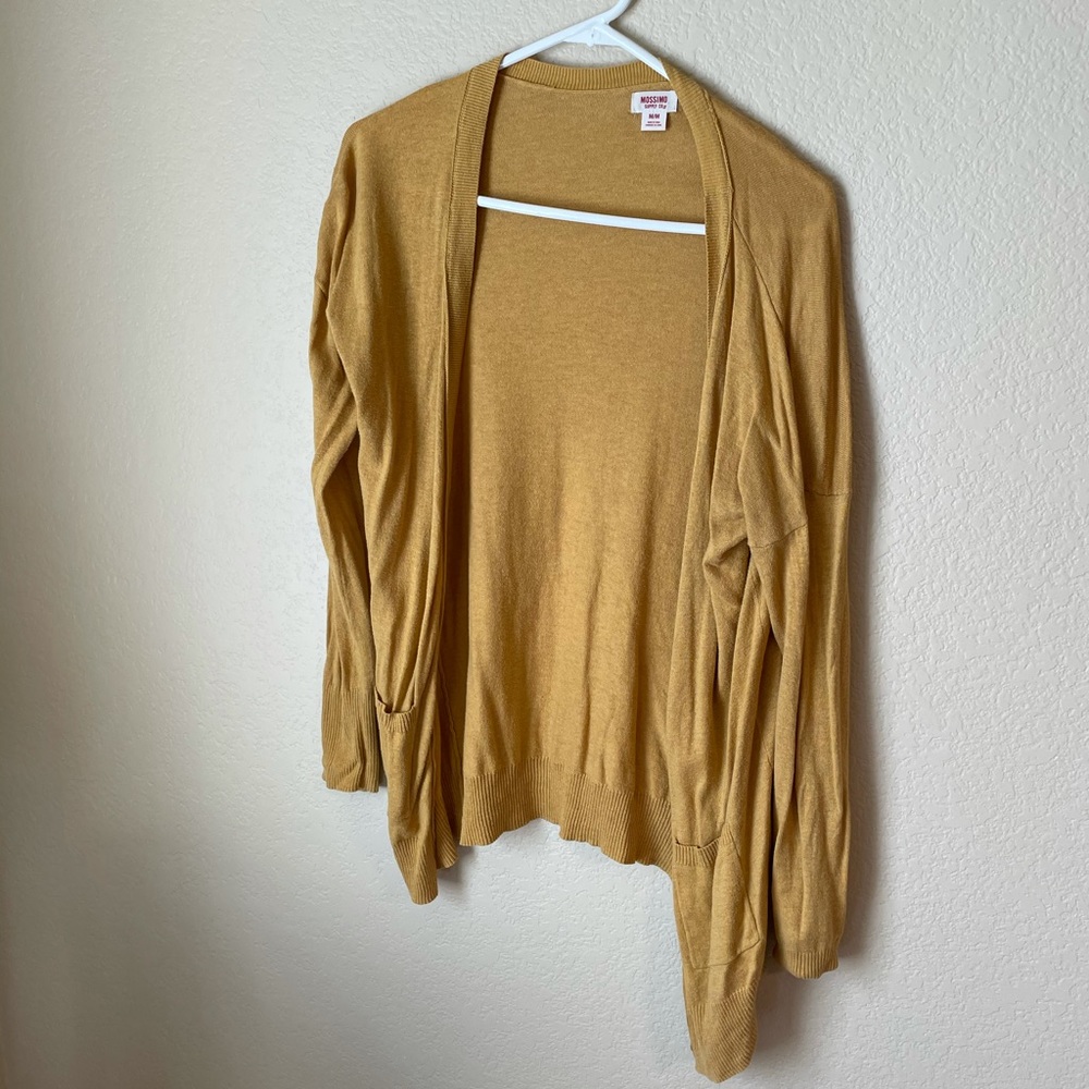 Mustard yellow cardigan